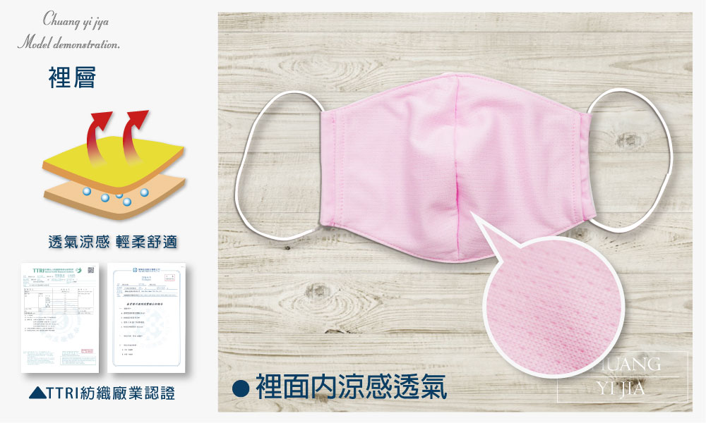 創意家防潑水口罩